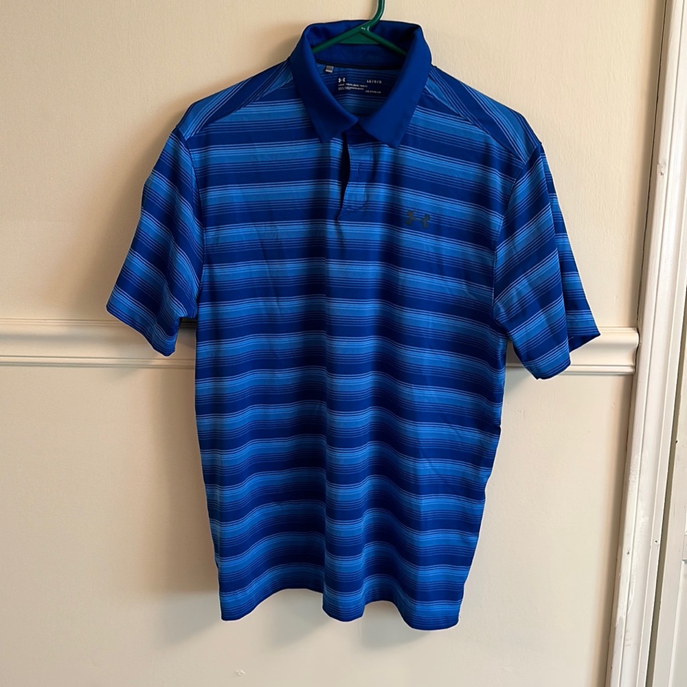 Blue size large Under Armour golf polo. Like new